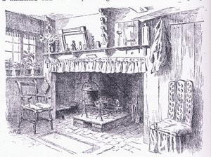 Interno di un cottage del Surrey, da The Cottages and the Village Life of Rural England pubblicato da Dent & Sons Limited, 1912 da Alfred Robert Quinton